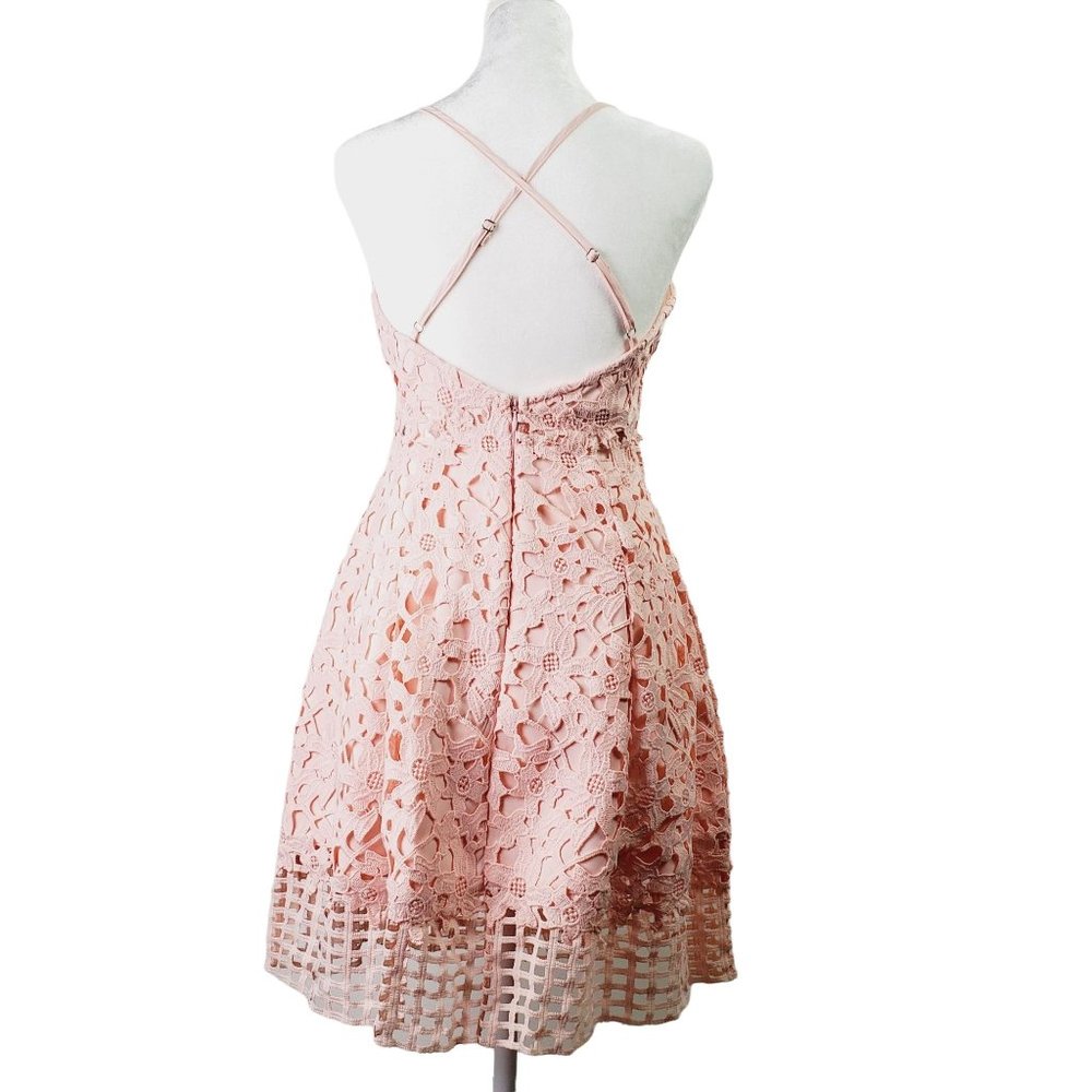 Lovers + Friends Bellini LaceDress in Veiled Rose, Sz S - Picture 6 of 12